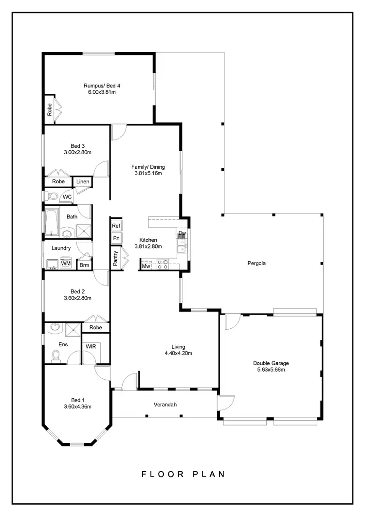 Floorplan of Homely house listing, 5 HOOK COURT, Wodonga VIC 3690