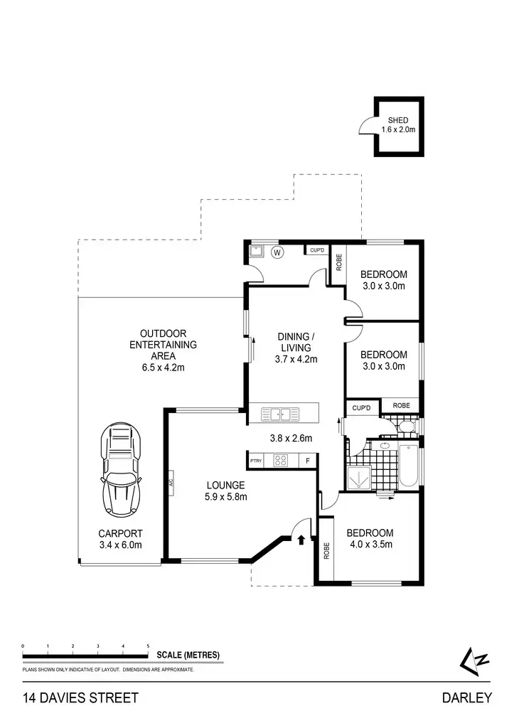 Floorplan of Homely house listing, 14 Davies Street, Darley VIC 3340