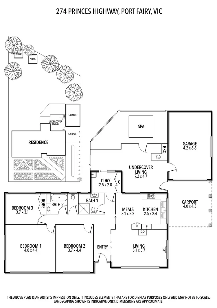 Floorplan of Homely house listing, 274 Princes Highway, Port Fairy VIC 3284