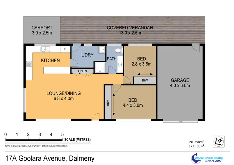 Floorplan of Homely semi-detached listing, 17A Goolara Avenue, Dalmeny NSW 2546