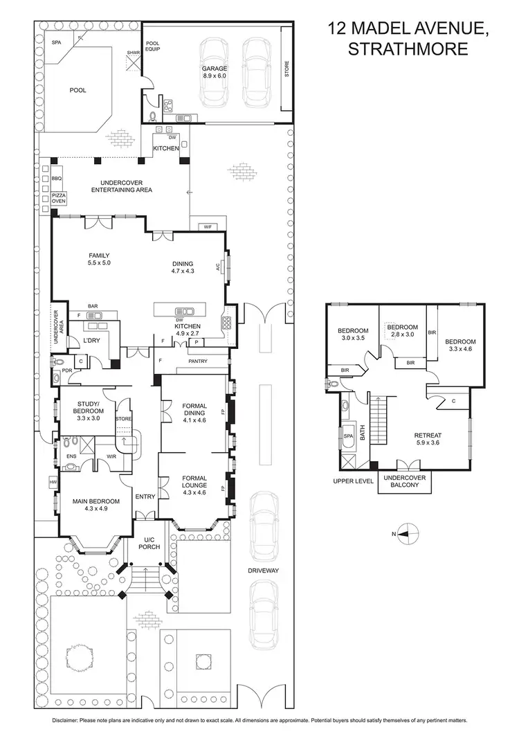 Floorplan of Homely house listing, 12 Madel Avenue, Strathmore VIC 3041