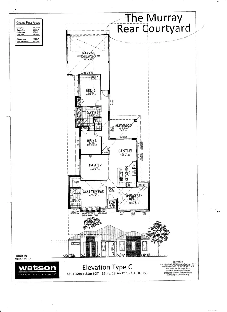 Floorplan of Homely house listing, 24 Riva Entrance, Piara Waters WA 6112