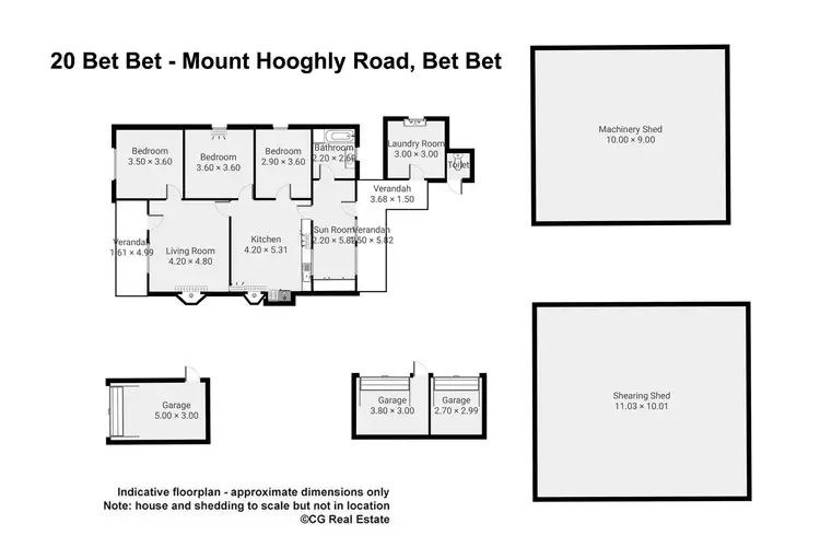 Floorplan of Homely rural property listing, 20 Bet Bet-mt Hooghly Road, Bet Bet VIC 3472
