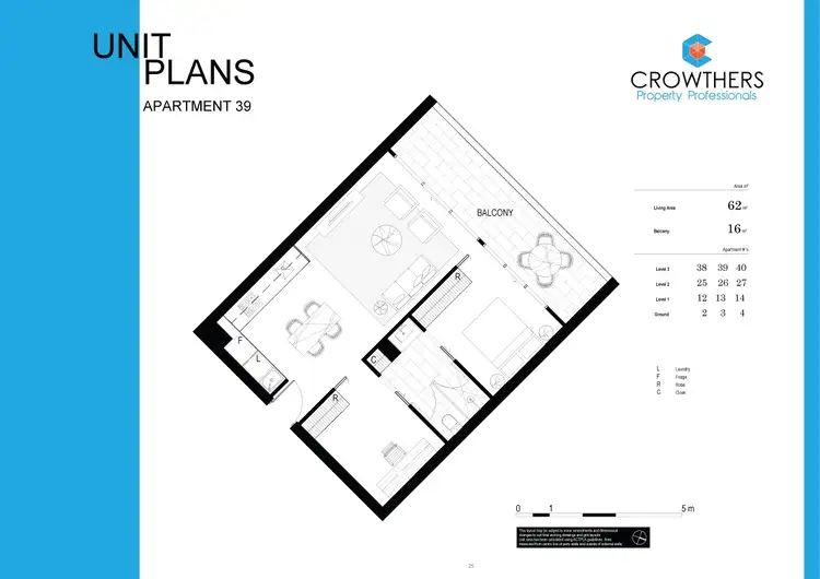 Floorplan of Homely apartment listing, 39/5 Kerridge Street, Kingston ACT 2604