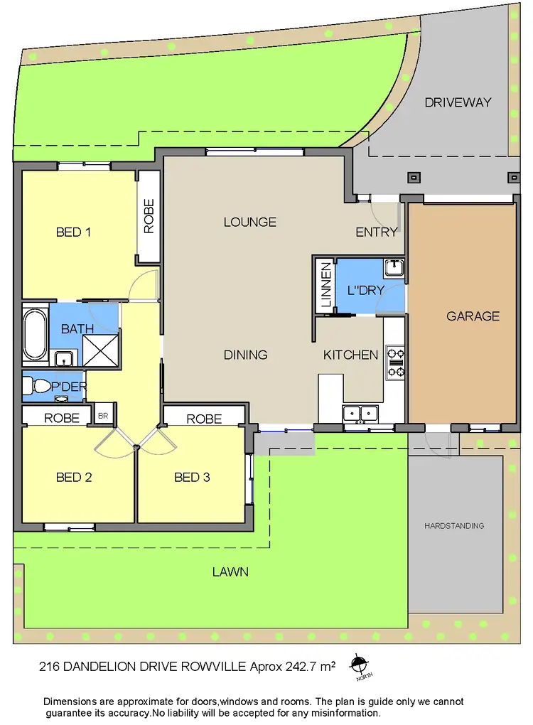 Floorplan of Homely house listing, 216 Dandelion Drive, Rowville VIC 3178