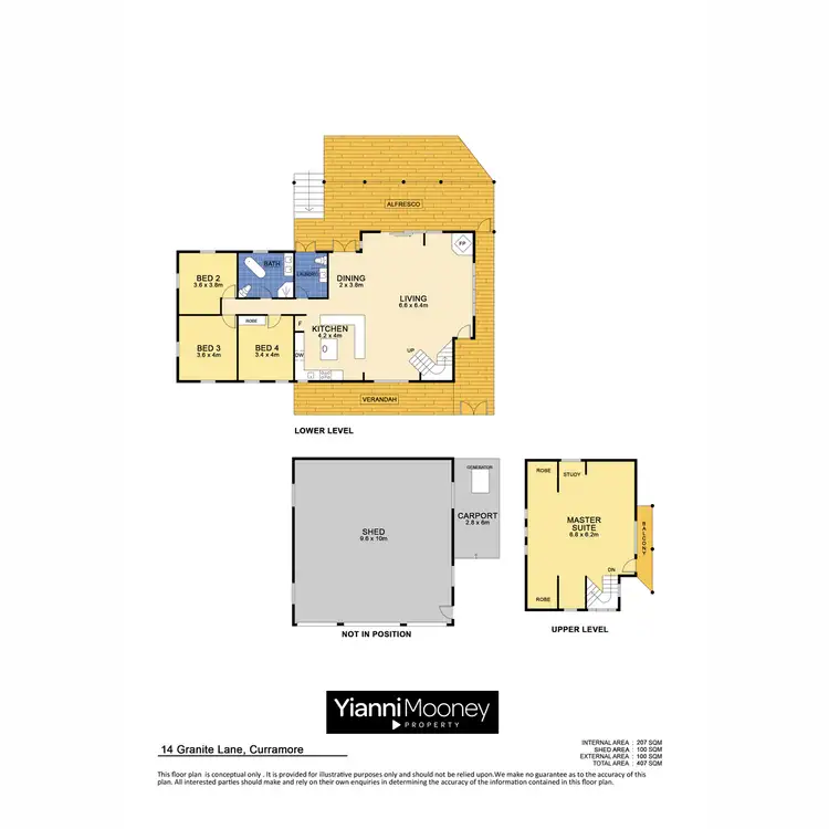 Floorplan of Homely rural property listing, 14 Granite Lane, Curramore QLD 4552