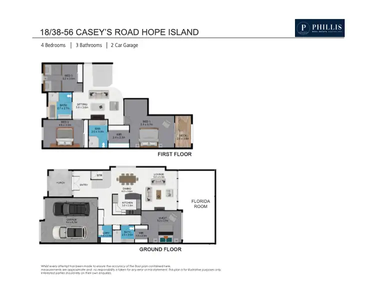 Floorplan of Homely townhouse listing, 18/38 Caseys Road, Hope Island QLD 4212
