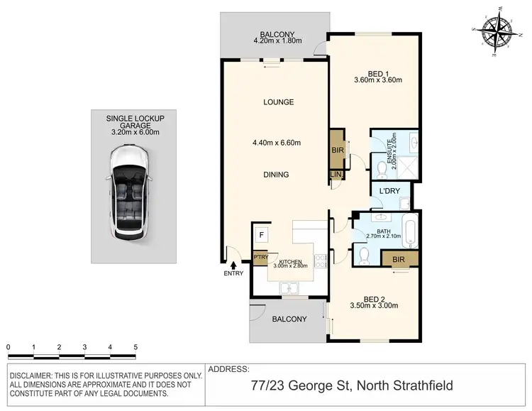 Floorplan of Homely apartment listing, 77/23 George Street, North Strathfield NSW 2137