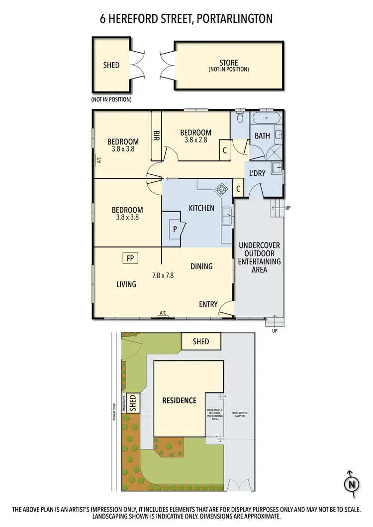 Floorplan of Homely house listing, 6 Hereford Street, Portarlington VIC 3223