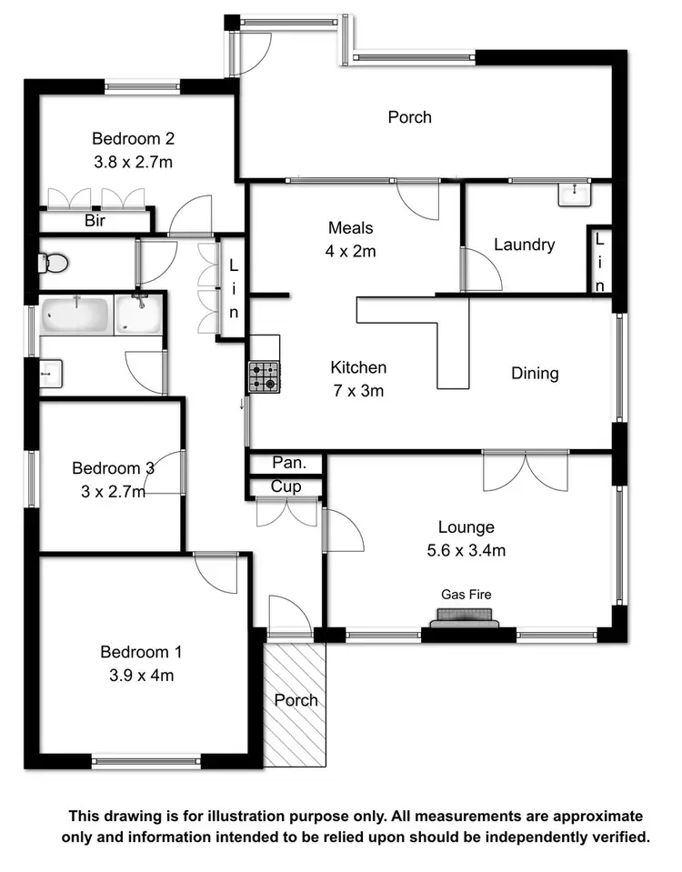 Floorplan of Homely house listing, 1 Betula Road, Mount Gambier SA 5290