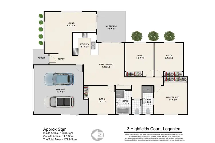 Floorplan of Homely house listing, 3 Highfields Court, Loganlea QLD 4131