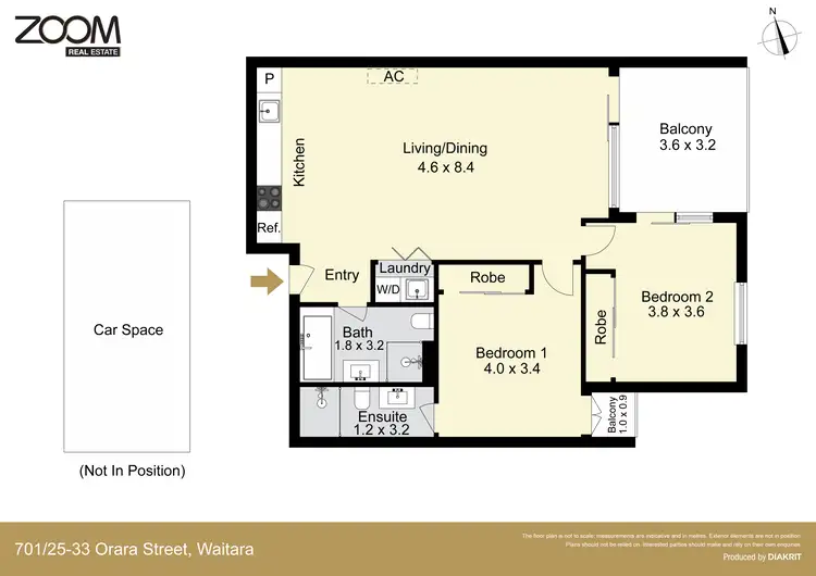 Floorplan of Homely apartment listing, 701/25-31 Orara Street, Waitara NSW 2077