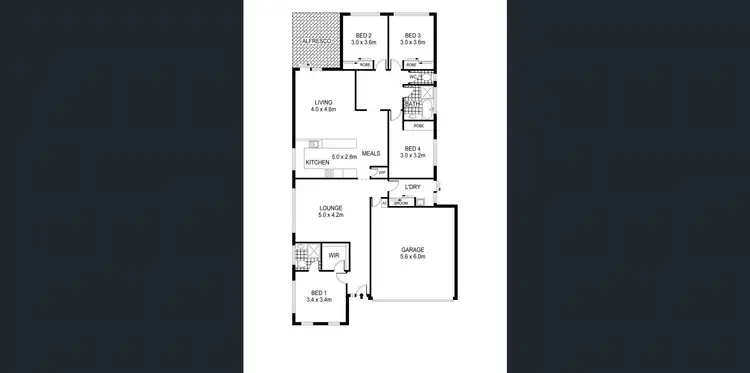 Floorplan of Homely house listing, 14 Bursaria Street, Jackass Flat VIC 3556