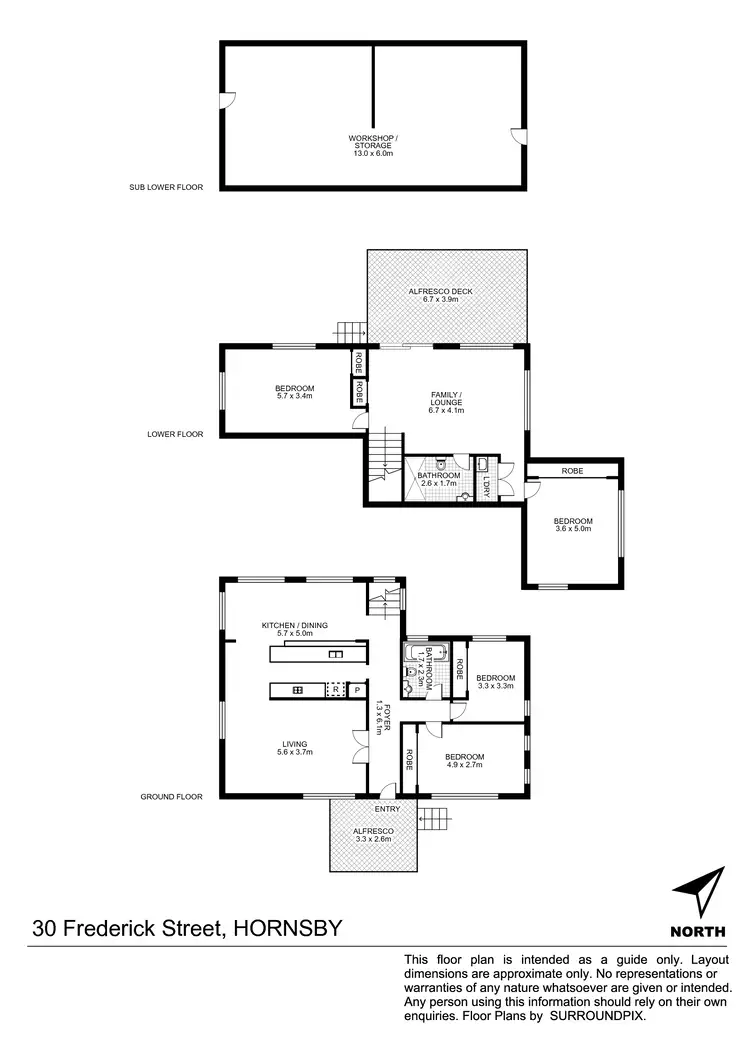 Floorplan of Homely house listing, 30 FREDERICK STREET, Hornsby NSW 2077