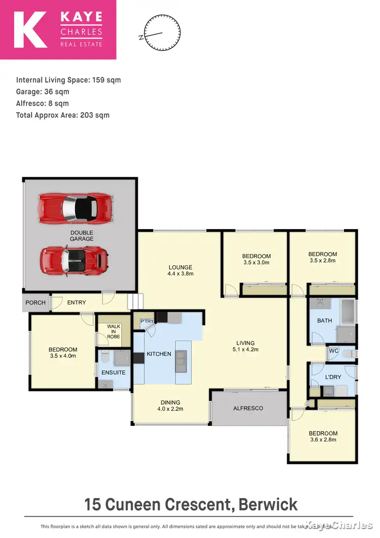 Floorplan of Homely house listing, 15 Cunneen Crescent, Berwick VIC 3806