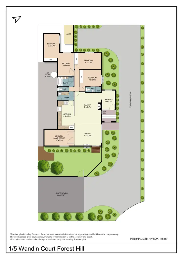 Floorplan of Homely house listing, 1/5 Wandin Court, Forest Hill VIC 3131