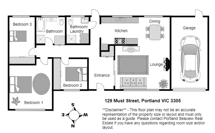 Floorplan of Homely house listing, 129 Must Street, Portland VIC 3305