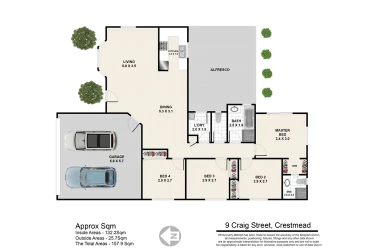 Floorplan of Homely house listing, 9 Craig Street, Crestmead QLD 4132