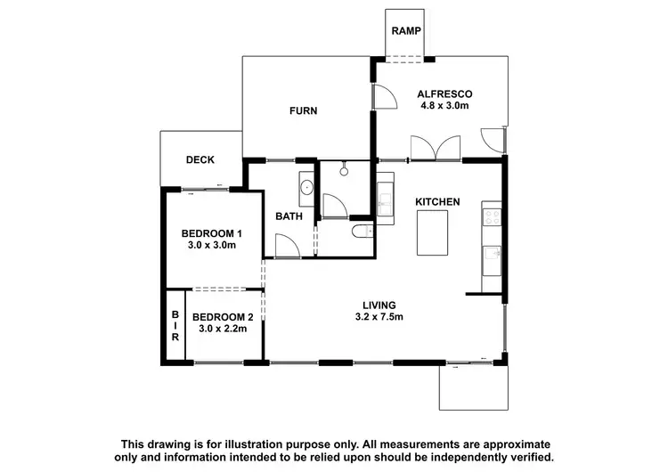 Floorplan of Homely house listing, 19 Dry Creek Road, Donovans SA 5291