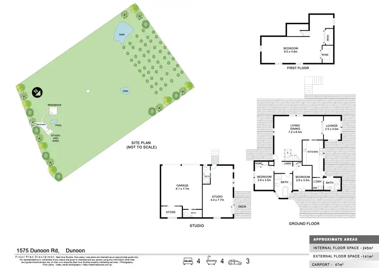 Floorplan of Homely rural property listing, 1575 Dunoon Road, Dunoon NSW 2480