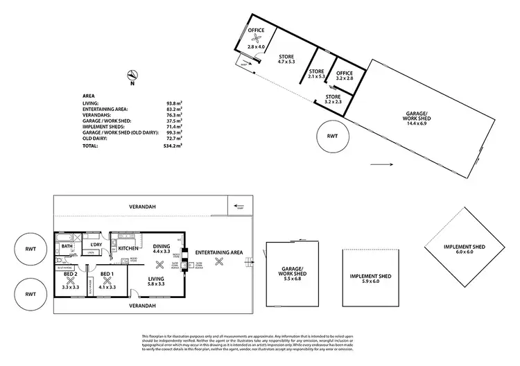 Floorplan of Homely rural property listing, 86 Nestor Road, Macclesfield SA 5153