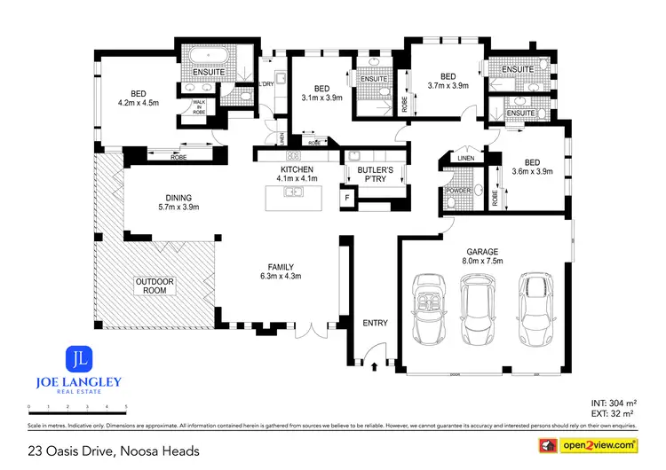 Floorplan of Homely house listing, 23 Oasis Drive, Noosa Heads QLD 4567