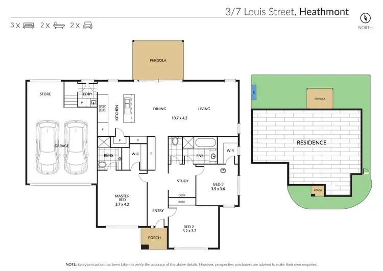 Floorplan of Homely house listing, 3/7 Louis Street, Heathmont VIC 3135