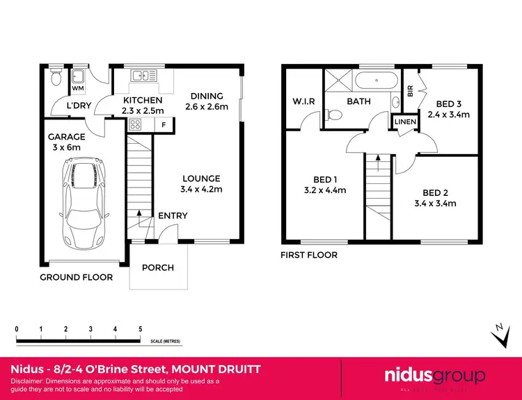 Floorplan of Homely townhouse listing, 8/2-4 O'Brien Street, Mount Druitt NSW 2770