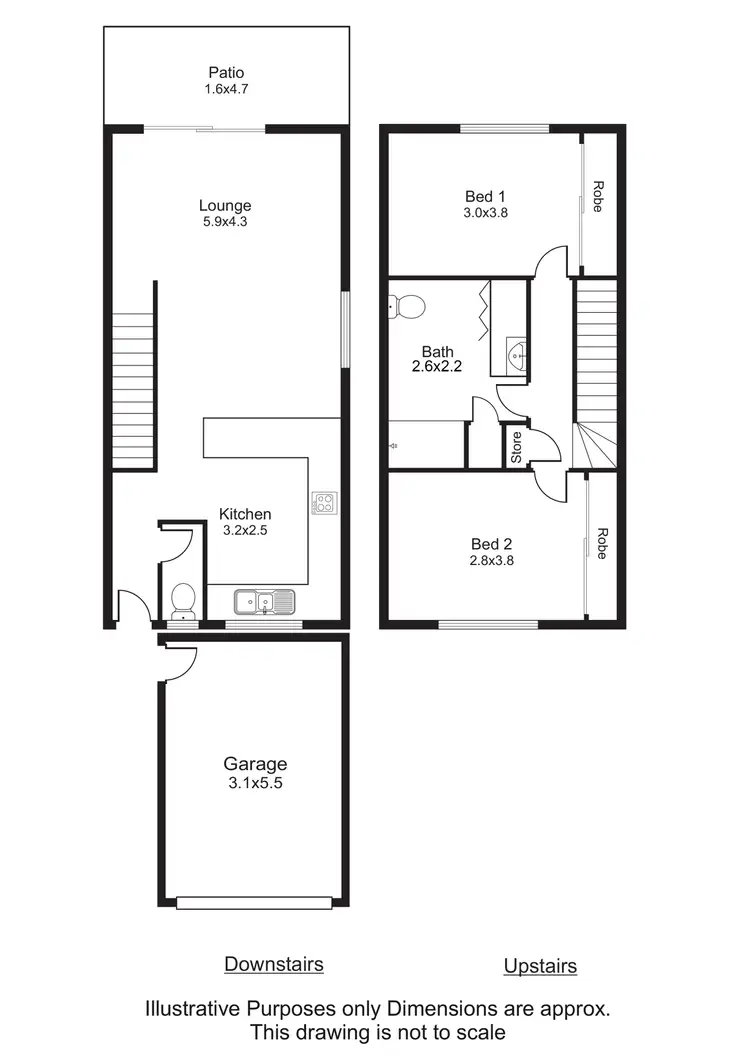 Floorplan of Homely unit listing, 1/34-40 Lily Street, Cairns North QLD 4870