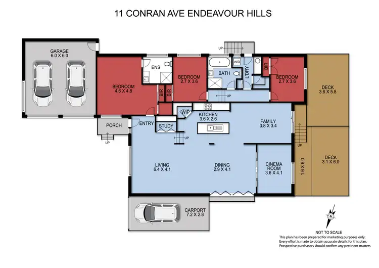 Floorplan of Homely house listing, 11 Conran Avenue, Endeavour Hills VIC 3802
