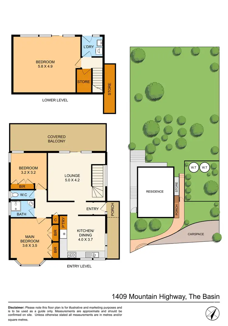 Floorplan of Homely house listing, 1409 Mountain Highway, The Basin VIC 3154