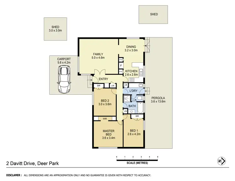 Floorplan of Homely house listing, 2 Davitt Drive, Deer Park VIC 3023