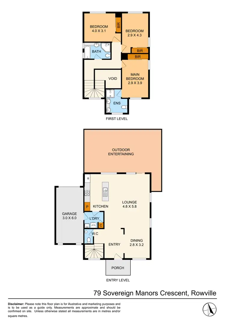 Floorplan of Homely house listing, 79 Sovereign Manors Crescent, Rowville VIC 3178