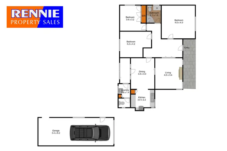 Floorplan of Homely house listing, 102 Main Street, Yinnar VIC 3869