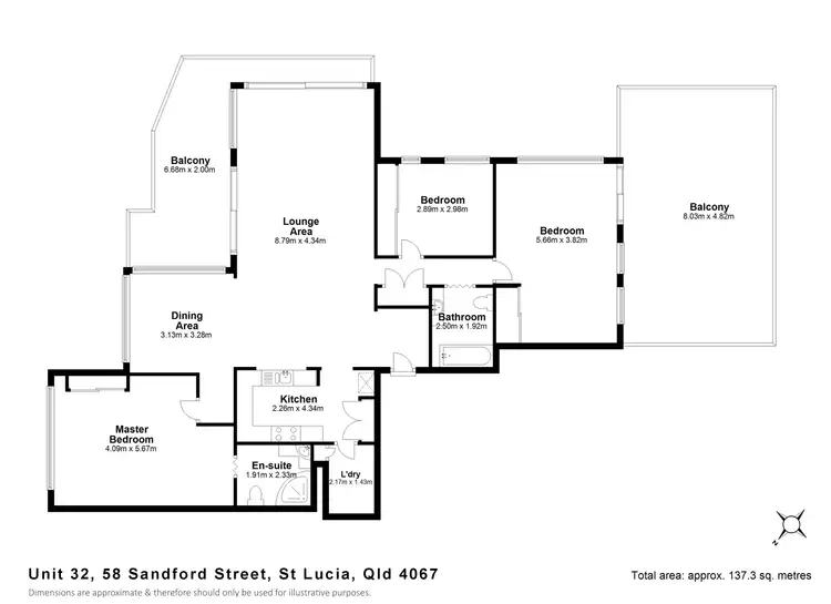 Floorplan of Homely unit listing, 32/58 Sandford Street, St Lucia QLD 4067