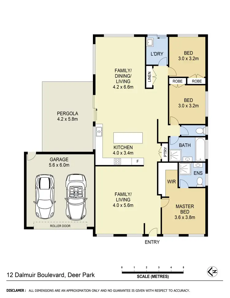 Floorplan of Homely house listing, 12 Dalmuir Boulevard, Deer Park VIC 3023