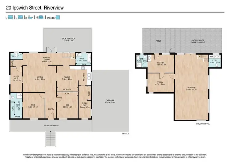 Floorplan of Homely house listing, 20 Ipswich Street, Riverview QLD 4303
