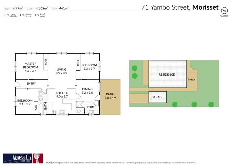 Floorplan of Homely house listing, 71 Yambo Street, Morisset NSW 2264