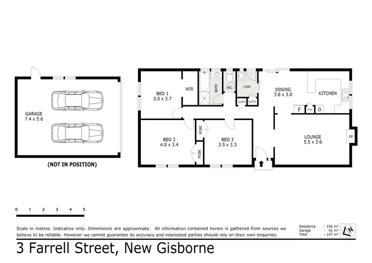 Floorplan of Homely house listing, 3 Farrell Street, New Gisborne VIC 3438