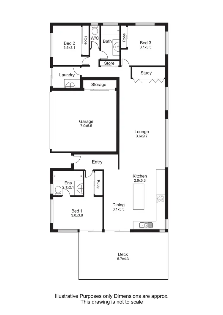 Floorplan of Homely house listing, 46 Sunbird Drive, Woree QLD 4868