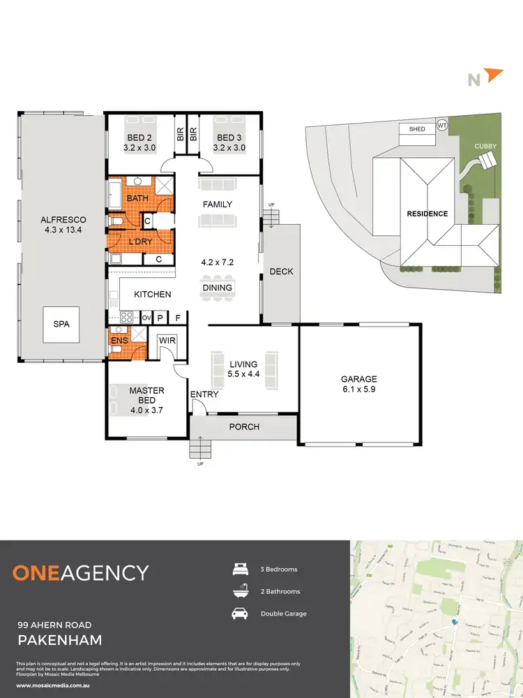 Floorplan of Homely house listing, 99 Ahern Road, Pakenham VIC 3810