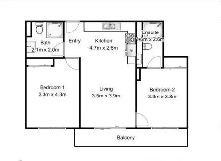 Floorplan of Homely apartment listing, 505/7 Hope Street, South Brisbane QLD 4101