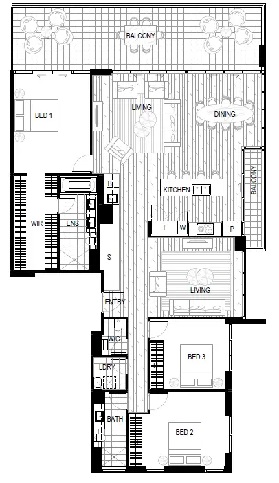 Floorplan of Homely apartment listing, Address available on request
