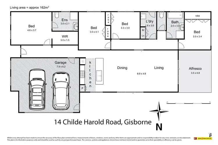 Floorplan of Homely house listing, 14 Childe Harold Road, Gisborne VIC 3437