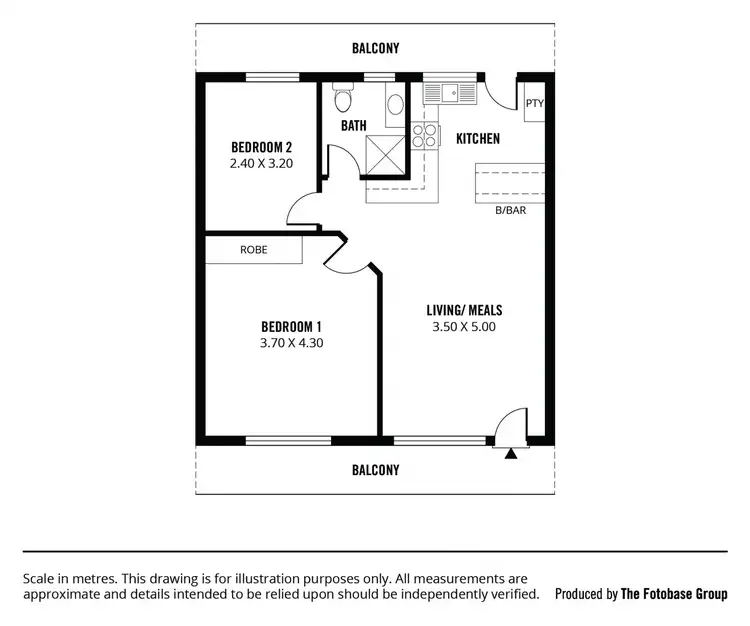 Floorplan of Homely unit listing, 32/217-219 Esplanade, Seacliff SA 5049