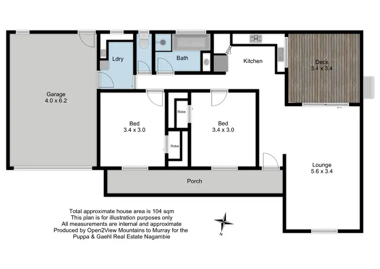 Floorplan of Homely unit listing, Unit 2/20 Myola Crescent, Nagambie VIC 3608