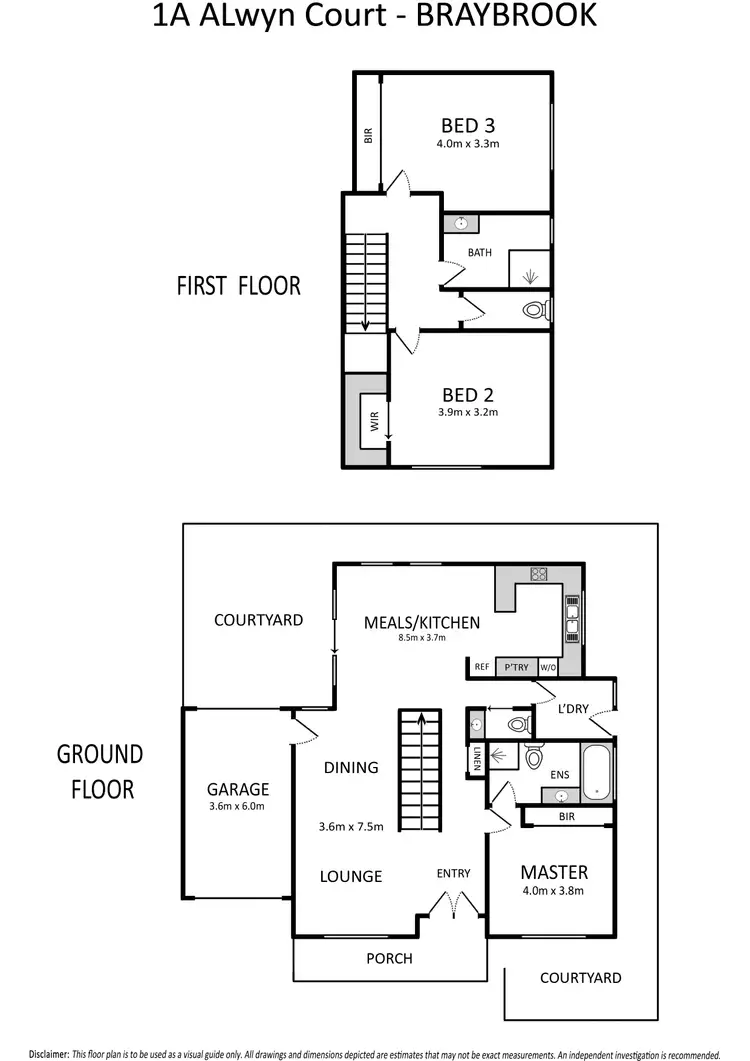 Floorplan of Homely house listing, 1A Alwyn Court, Braybrook VIC 3019