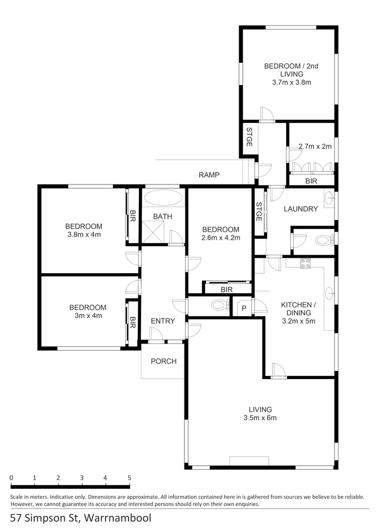 Floorplan of Homely house listing, 57 Simpson Street, Warrnambool VIC 3280