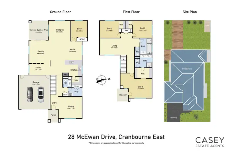 Floorplan of Homely house listing, 28 Mcewan Drive, Cranbourne East VIC 3977