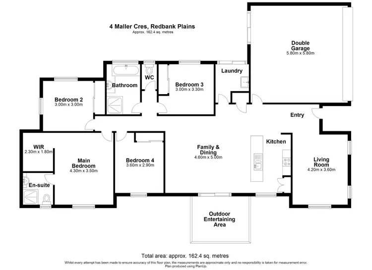 Floorplan of Homely house listing, 4 Maller Crescent, Redbank Plains QLD 4301